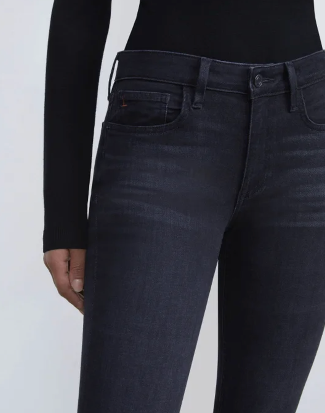 Denim Mercer Kick-Flare Jean-Pants-Lafayette 148-Washed Onyx-24-Mercantile Portland