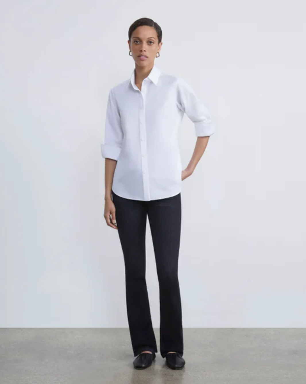 Denim Mercer Kick-Flare Jean-Pants-Lafayette 148-Washed Onyx-24-Mercantile Portland