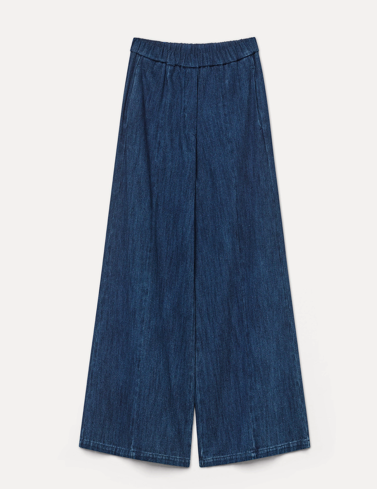 Denim Palazzo Pants-Clothing-Forte Forte-Indigo-00-Mercantile Portland