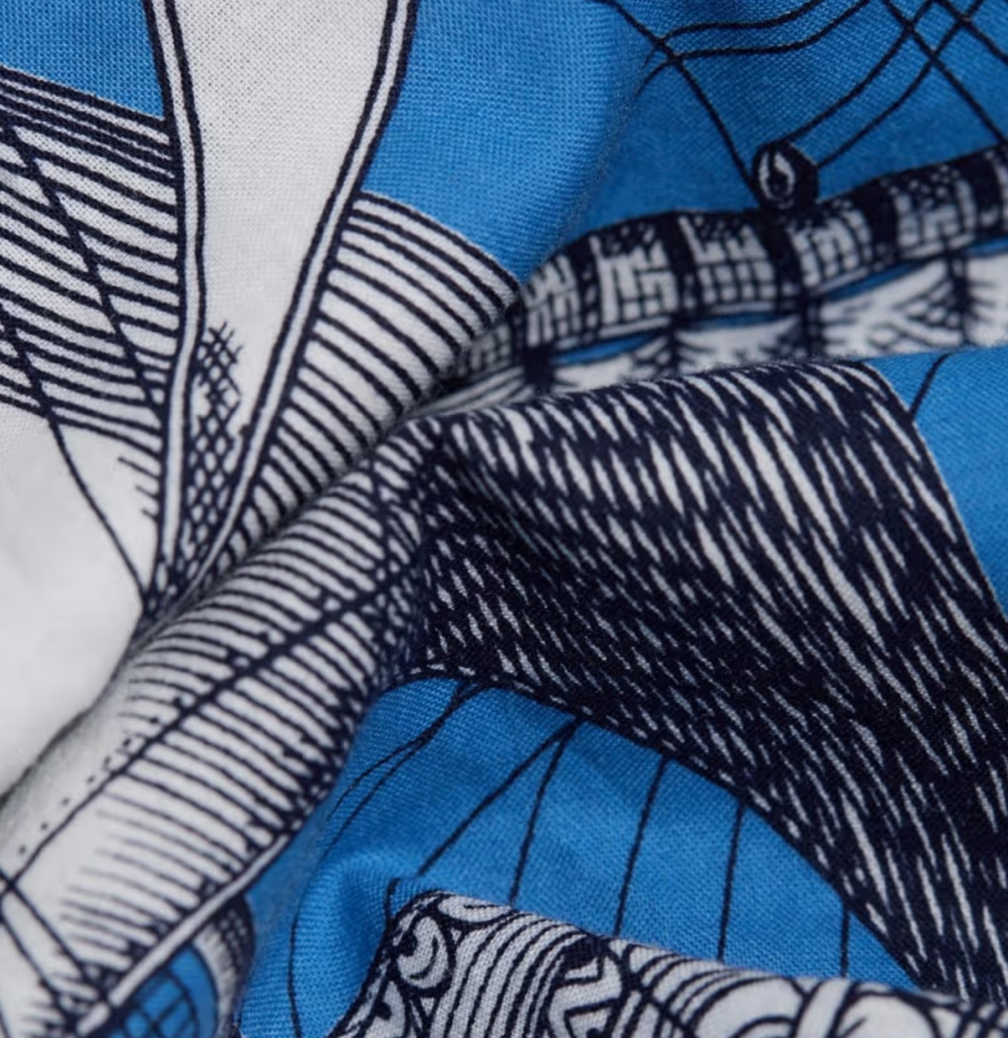 Des Rives Et Des Reves Scarf-Accessories-Inoui Editions-Blue-OS-Mercantile Portland