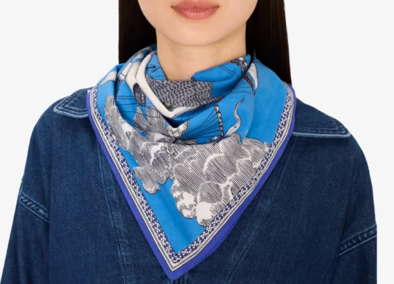Des Rives Et Des Reves Scarf-Accessories-Inoui Editions-Blue-OS-Mercantile Portland