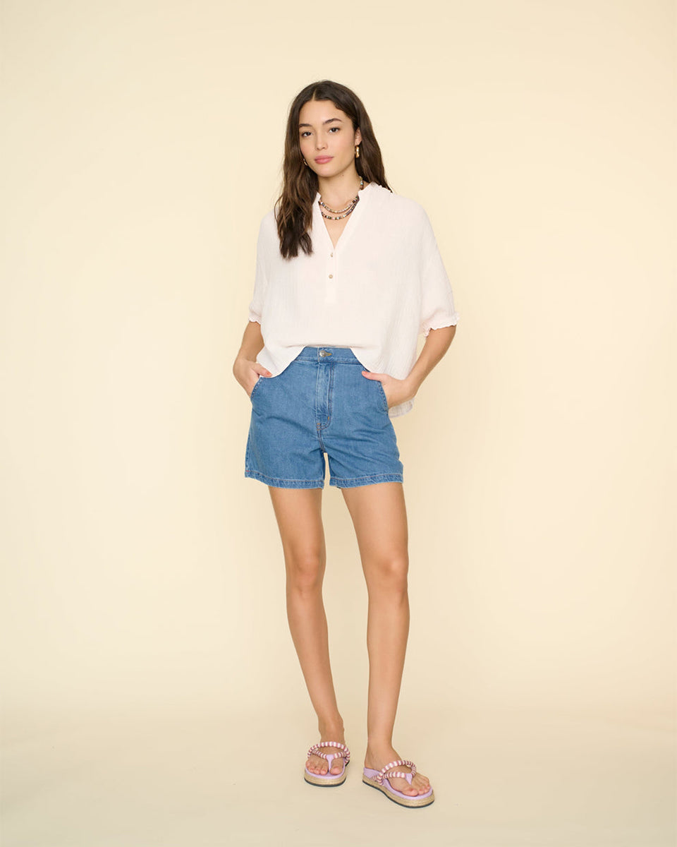 Dez Denim Short-Denim-Xirena-Mid Blue-24-Mercantile Portland