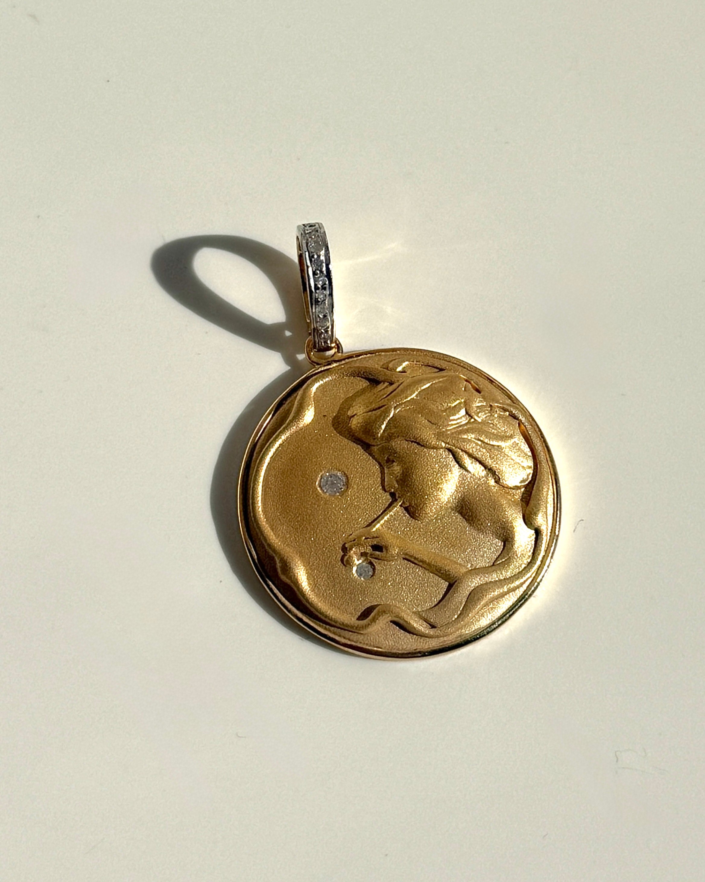 Diamond Bubble Girl Pendant-Jewelry-Paula Rosen-Mercantile Portland