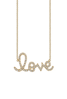 Diamond Large Love Necklace-Jewelry-Sydney Evan-Yellow Gold-OS-Mercantile Portland
