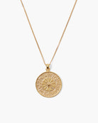 Diamond Leo Zodiac Coin Necklace-Jewelry-Chan Luu-OS-Mercantile Portland