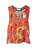 Dierdre Top-Tops-La Prestic Ouiston-Mixed Dragon Print-0-Mercantile Portland