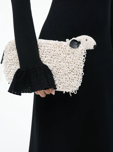 Dolly Beaded Clutch-Accessories-Staud-Ivory-OS-Mercantile Portland