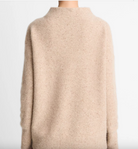 Donegal Cashmere Funnel Neck Sweater-Sweaters-Vince-Heather Oat Donegal-XXS-Mercantile Portland