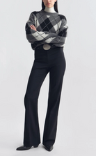 Donnika Argyle Sweater-Sweaters-Nili Lotan-Charcoal Grey-XS-Mercantile Portland