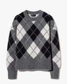 Donnika Argyle Sweater-Sweaters-Nili Lotan-Charcoal Grey-XS-Mercantile Portland