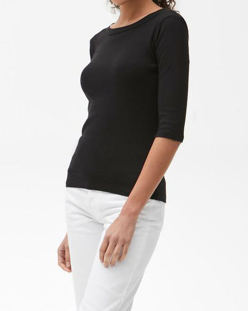 Dot 3/4 Sleeve Tee-Clothing-Michael Stars-White-O/S-Mercantile Portland