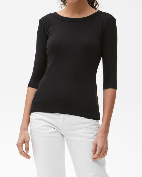 Dot 3/4 Sleeve Tee-T-Shirts-Michael Stars-White-O/S-Mercantile Portland