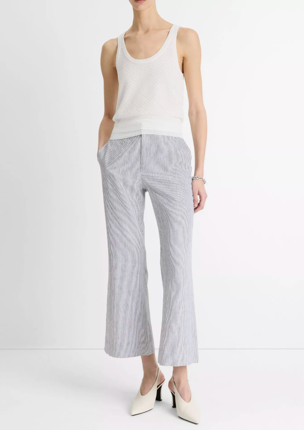 Double-Layered Mesh Cami-Clothing-Vince-Optic White-XS-Mercantile Portland