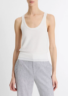 Double-Layered Mesh Cami-Clothing-Vince-Optic White-XS-Mercantile Portland