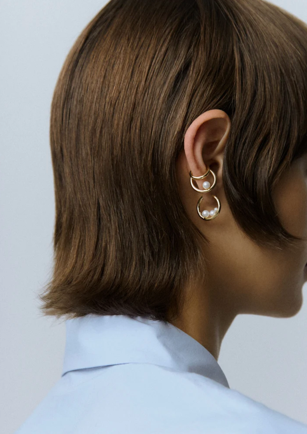 Double Pearl Ear Cuff-staging-OTIUMBERG-Gold Vermeil-OS-Mercantile Portland