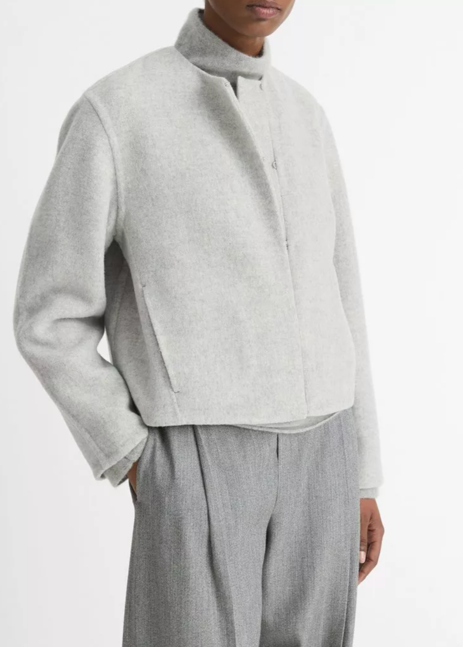 Double Wool Collarless Jacket – Mercantile Portland