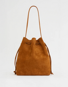 Drawstring Cabas in Saddle Suede-Handbags-Mansur Gavriel-Mercantile Portland