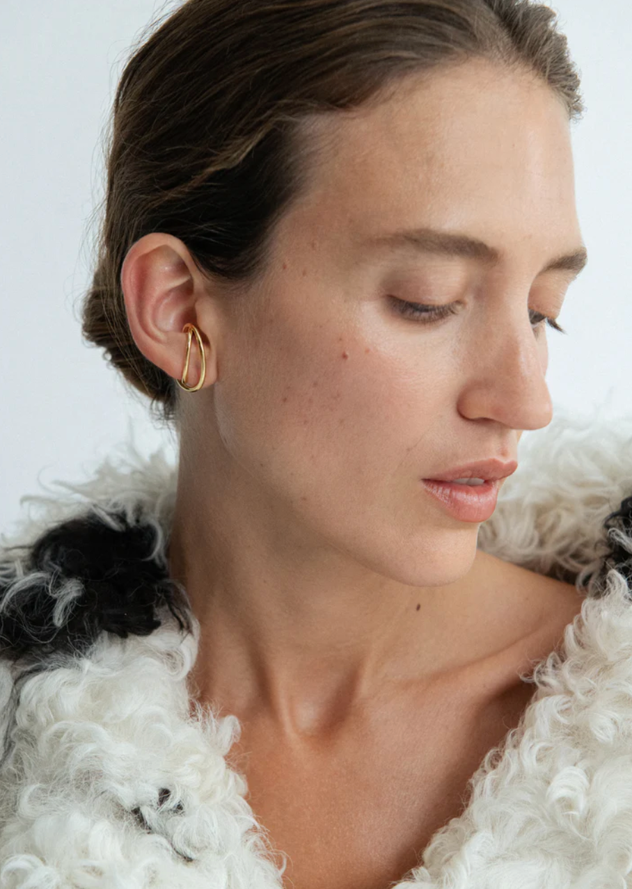 Dual Curve Ear Cuff-Jewelry-OTIUMBERG-Gold-OS-Mercantile Portland