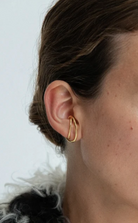 Dual Curve Ear Cuff-Jewelry-Otiumberg-Yellow Gold-OS-Mercantile Portland