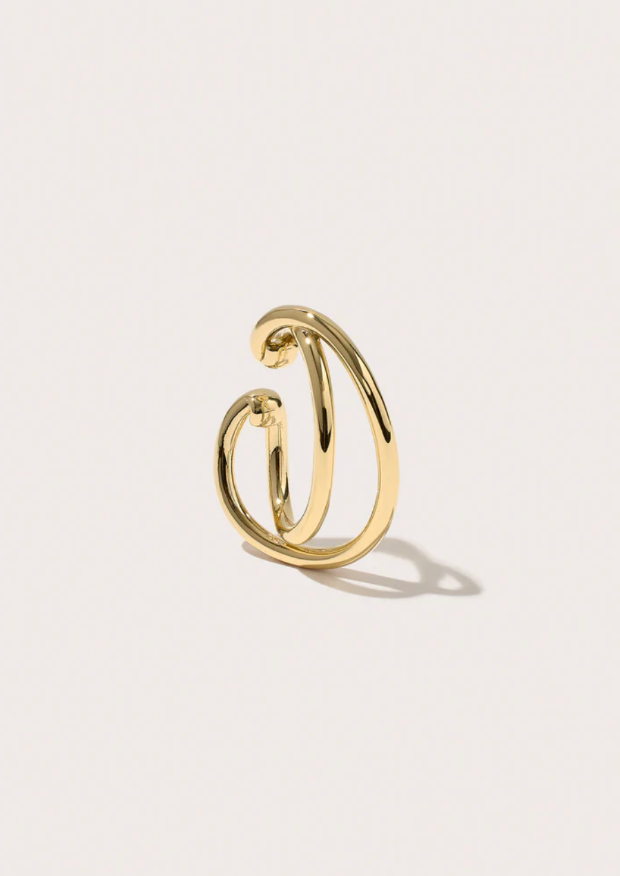 Dual Curve Ear Cuff-Jewelry-OTIUMBERG-Gold-OS-Mercantile Portland