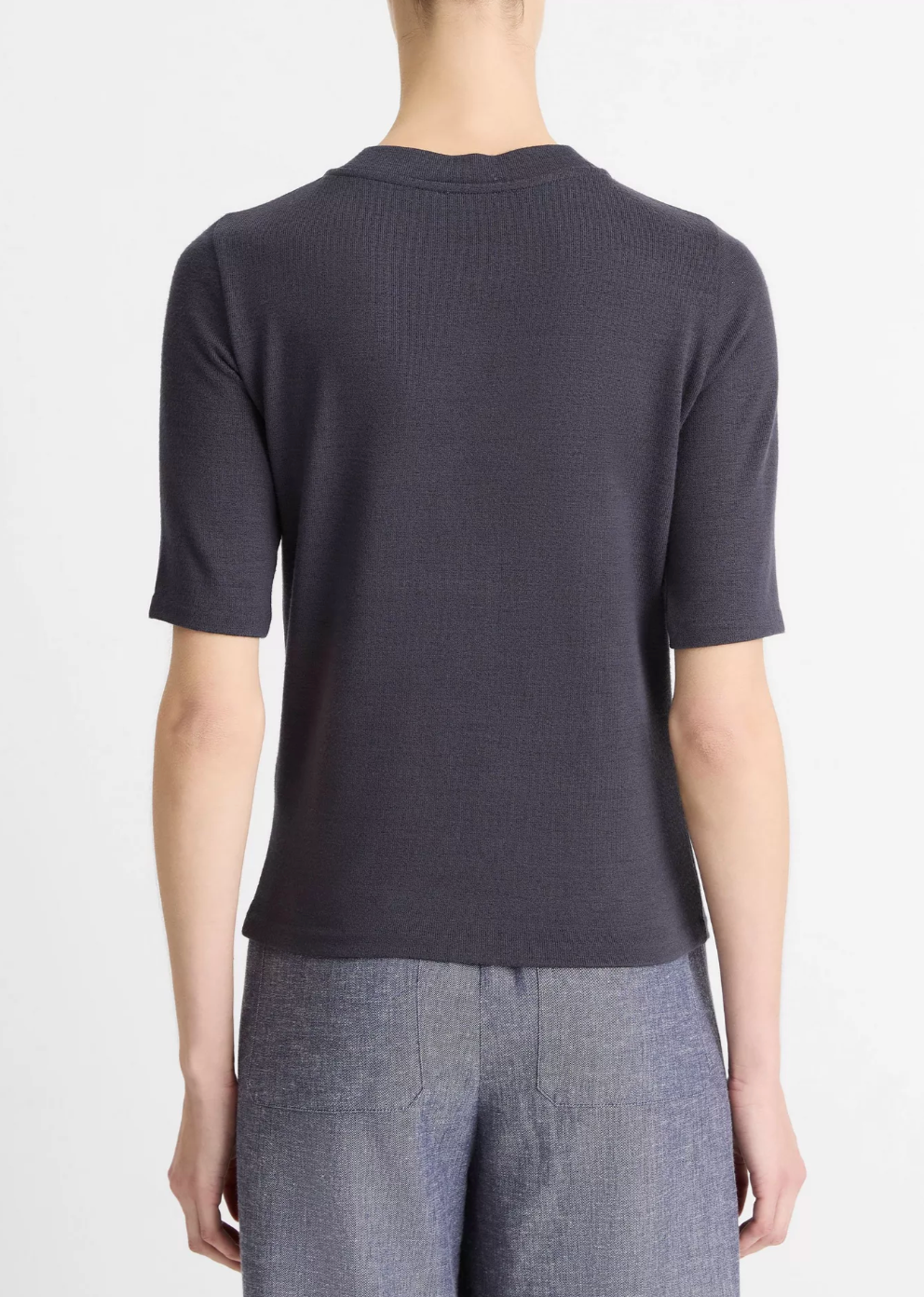 Elbow-Sleeve Henley-Clothing-Vince-Night Lake-XS-Mercantile Portland