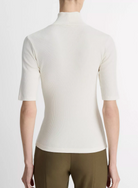 Elbow Sleeve Turtleneck-Clothing-Vince-Off White-XXS-Mercantile Portland
