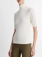 Elbow Sleeve Turtleneck-Clothing-Vince-Off White-XXS-Mercantile Portland