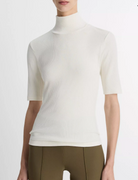 Elbow Sleeve Turtleneck-Clothing-Vince-Off White-XXS-Mercantile Portland