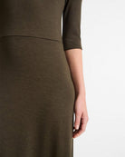 Elbow-Sleeve Turtleneck Dress-Dresses-Vince-Vine-XS-Mercantile Portland