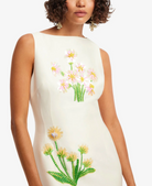 Eleanor Embellished Midi Dress-Dresses-LEO LIN-Wildflower-4-Mercantile Portland