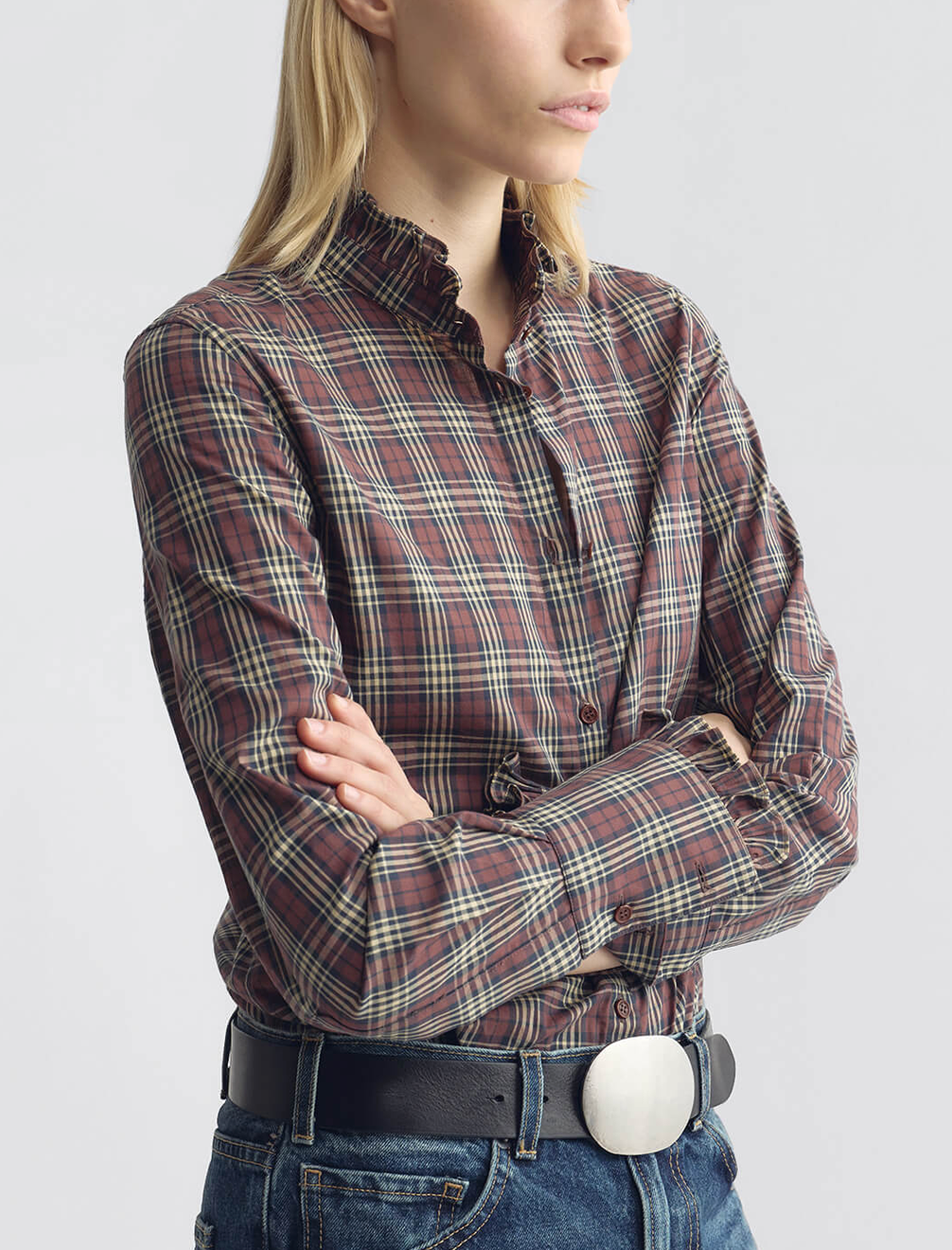 Elio Shirt in Rustic Check-Shirts-Nili Lotan-Rustic Check-XS-Mercantile Portland