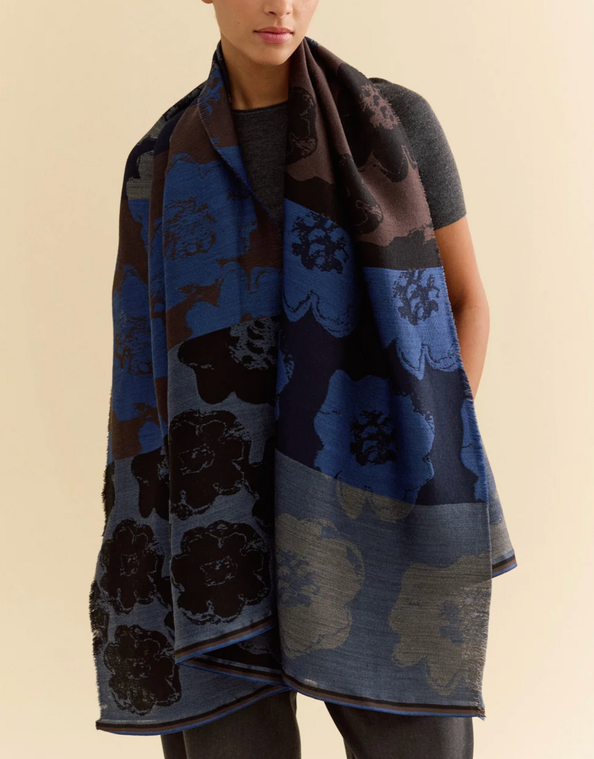 Elise Scarf-Scarves and Wraps-TRAITS-Flower Multi-OS-Mercantile Portland