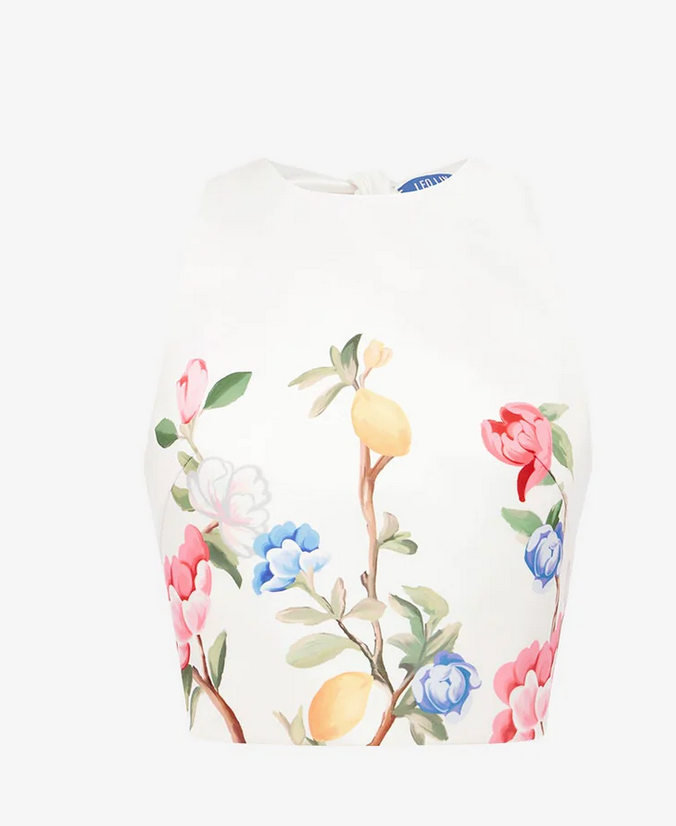 Ella Bow Backless Top-Tops-LEO LIN-Snow-0-Mercantile Portland