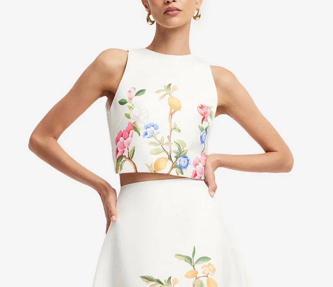 Ella Bow Backless Top-Tops-LEO LIN-Snow-0-Mercantile Portland