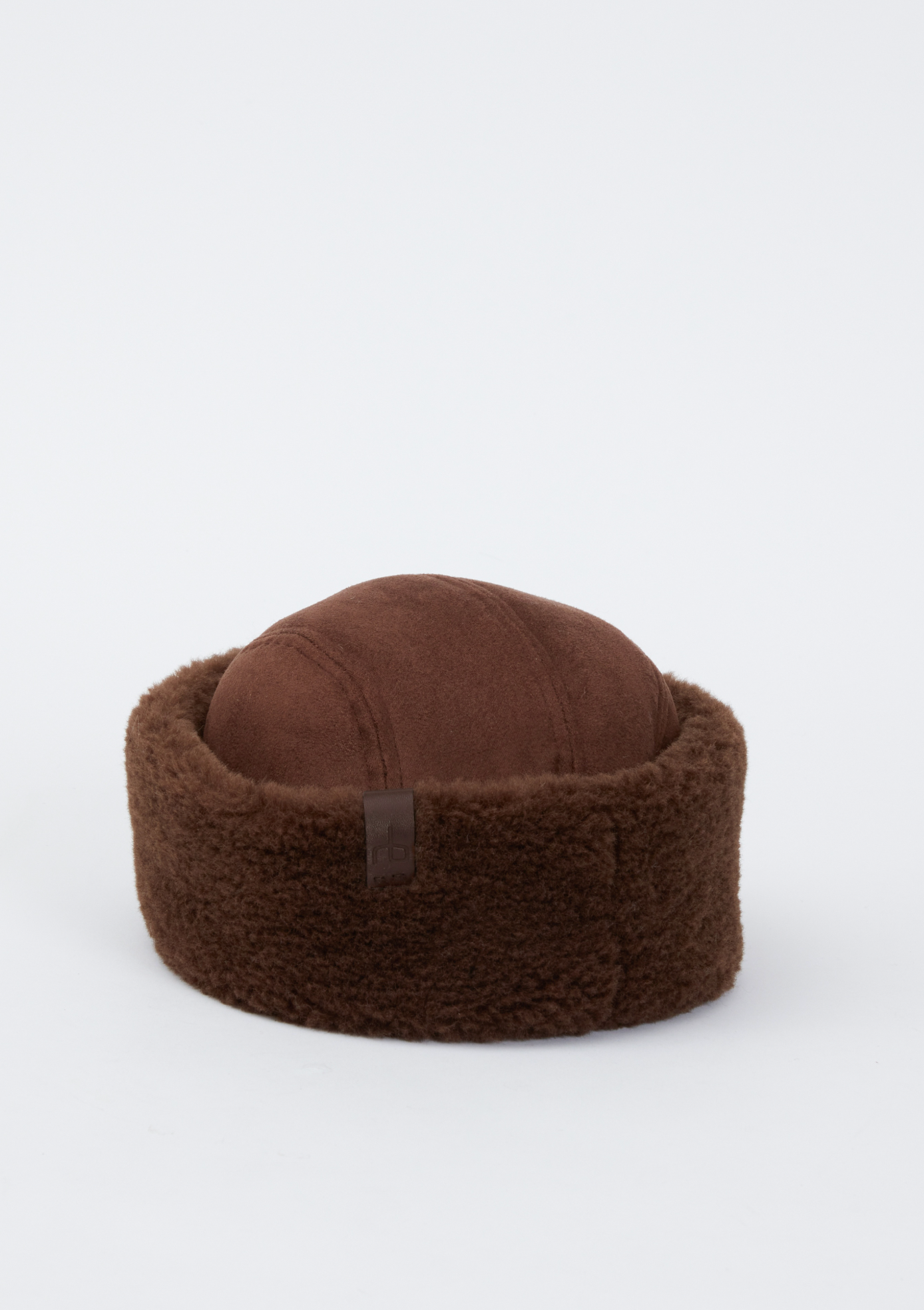 Elle Faux Shearling Cap-Hats-RAG & BONE-Dark Suede-S/M-Mercantile Portland