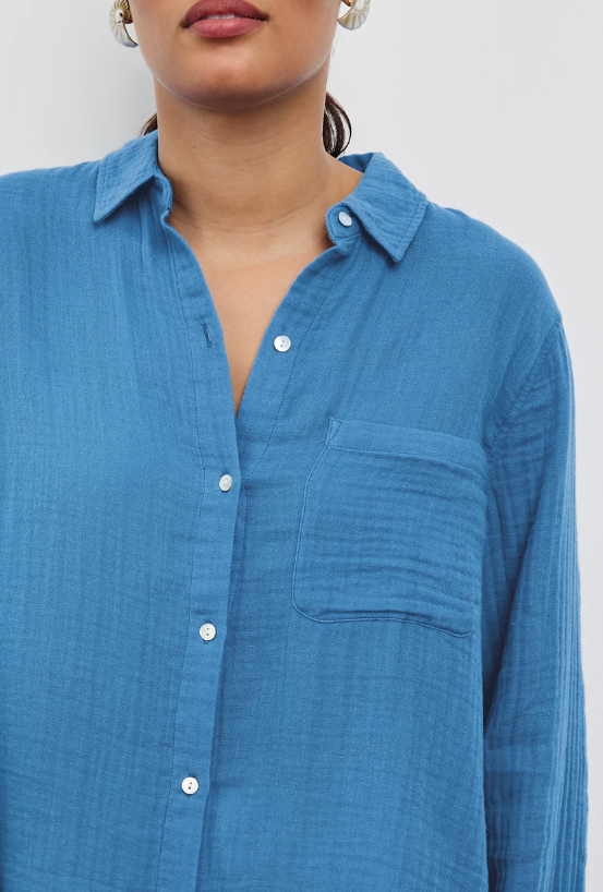 Ellis Shirt-Clothing-Rails-French Blue-XS-Mercantile Portland