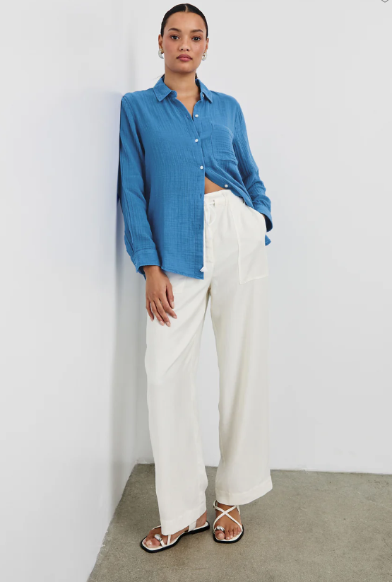 Ellis Shirt-Clothing-Rails-French Blue-XS-Mercantile Portland