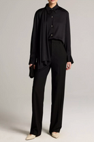 Elsa Fine Suiting Trouser in Black-Pants-Vince-Black-0-Mercantile Portland
