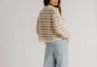Elsie Relaxed Stripe Cashmere Polo-Clothing-Sablyn-Gardenia Camel-XS-Mercantile Portland
