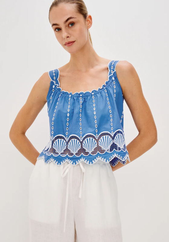Esperanza Top-Clothing-Rails-French Blue-XS-Mercantile Portland
