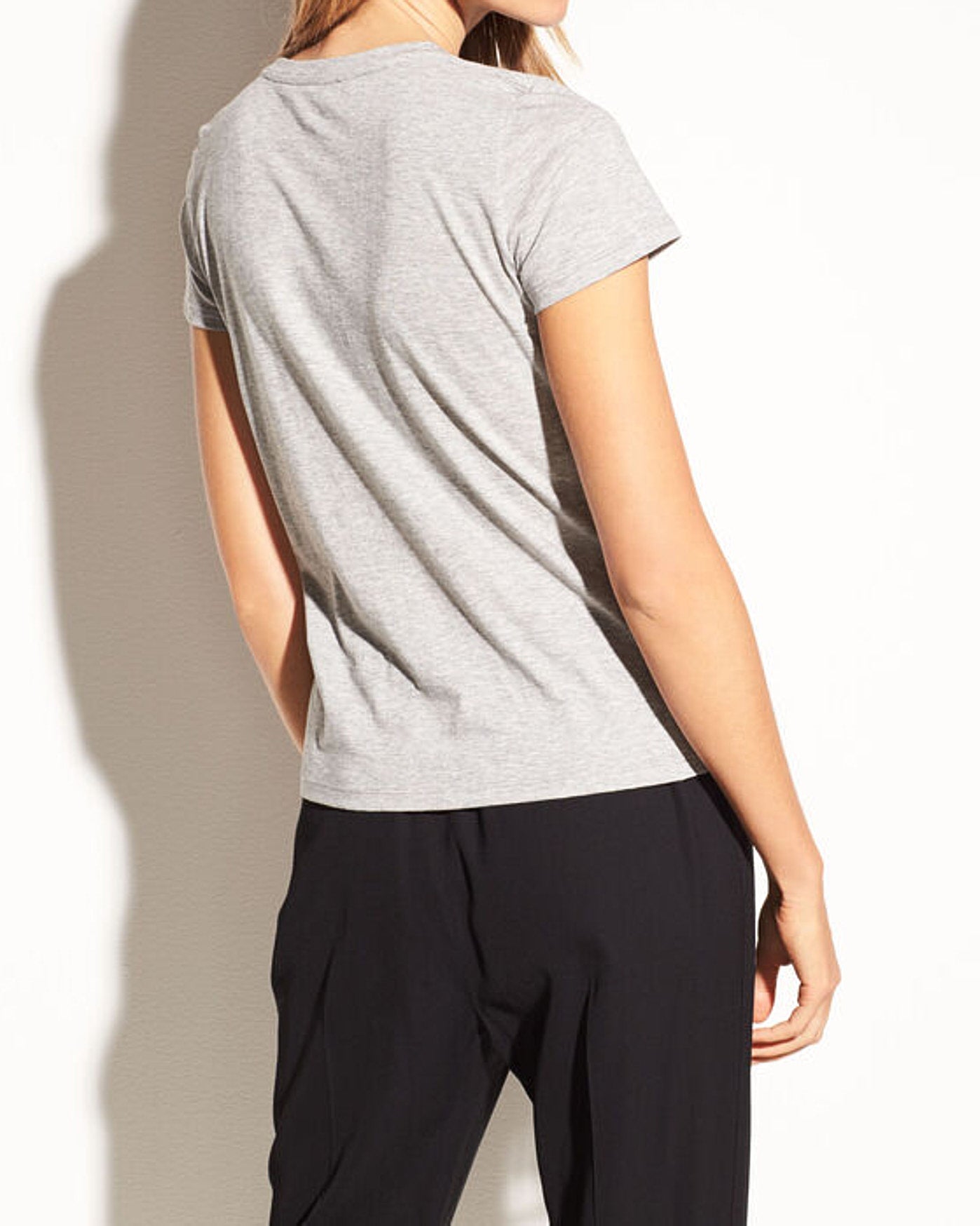 Essential Pima Cotton Crew-Clothing-Vince-Heather Grey-XS-Mercantile Portland