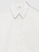 Essie Cropped Shirt in Cream Pinstripe-staging-Anine Bing-Cream Pinstripe-XS-Mercantile Portland