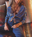 Estelle Cardigan-Sweaters-Xirena-Cobalt / Sand-XS-Mercantile Portland