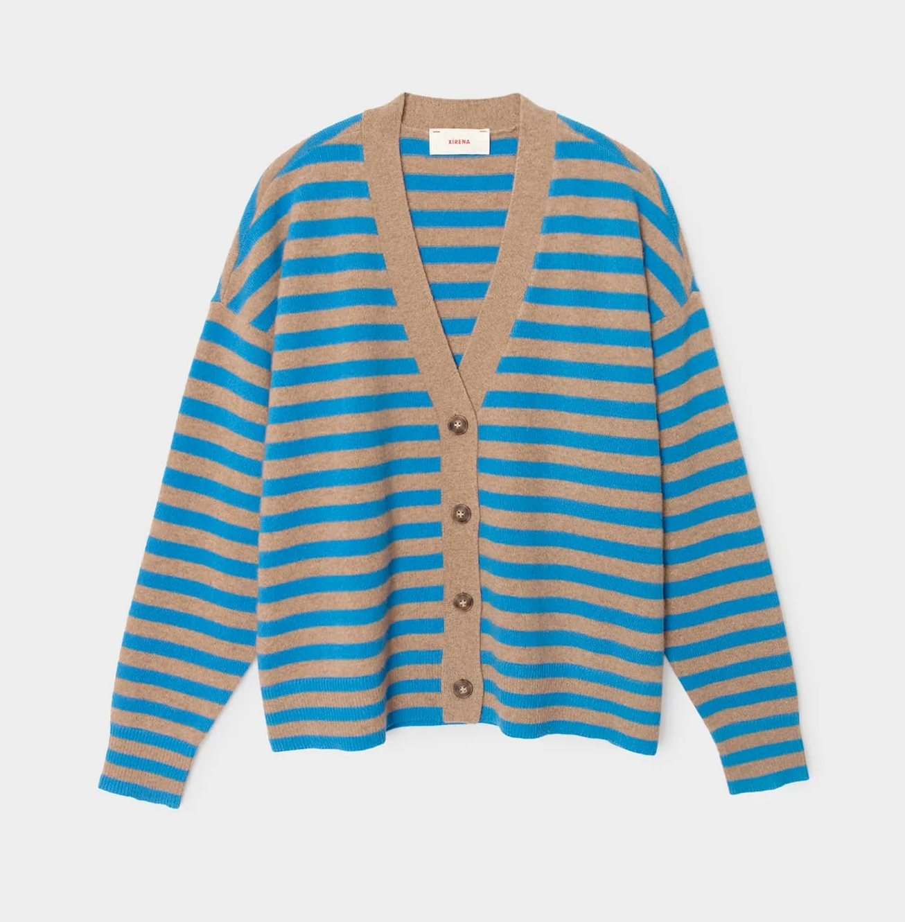Estelle Cardigan-Sweaters-Xirena-Cobalt / Sand-XS-Mercantile Portland
