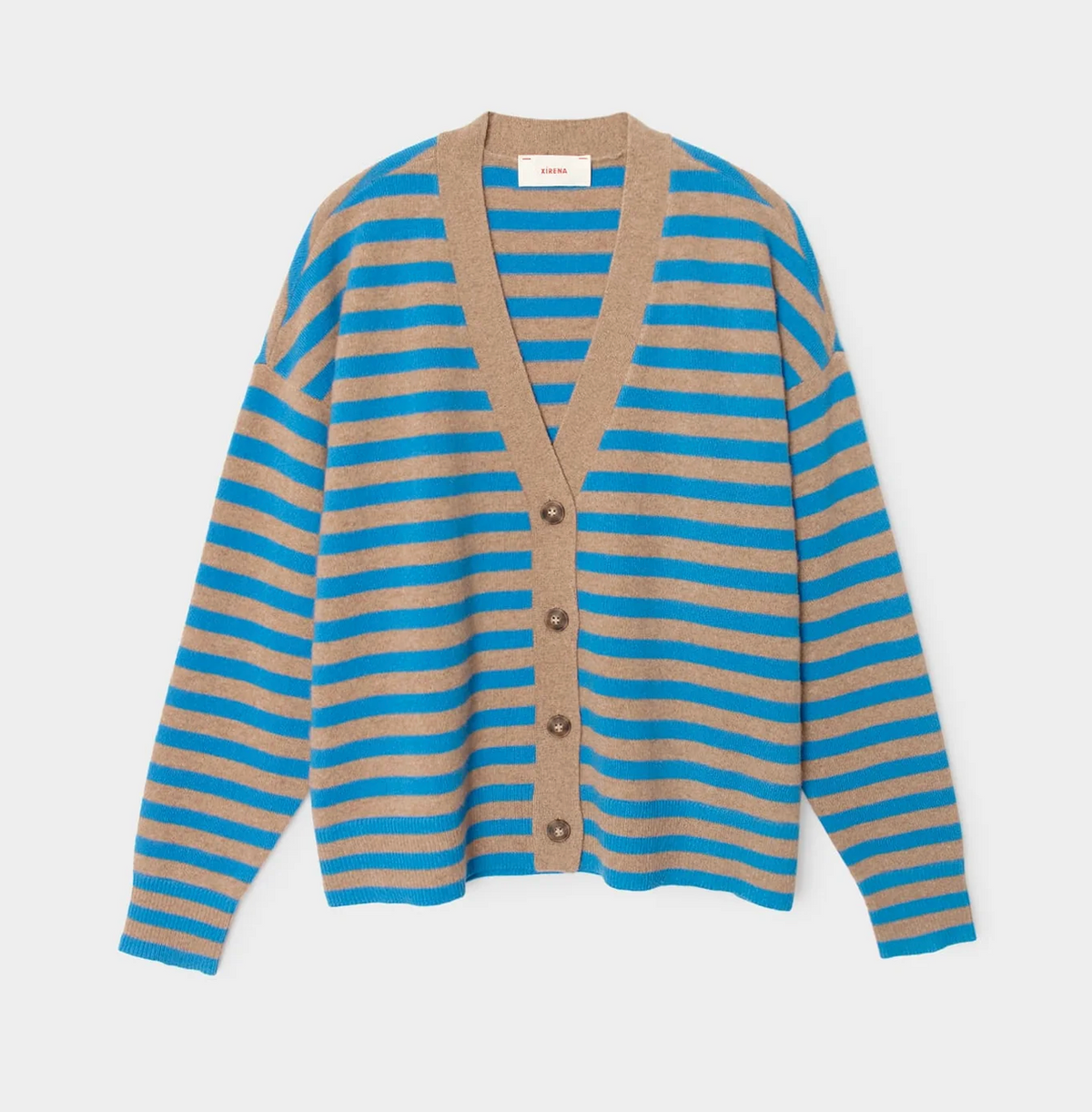 Estelle Cardigan-Sweaters-Xirena-Cobalt / Sand-XS-Mercantile Portland