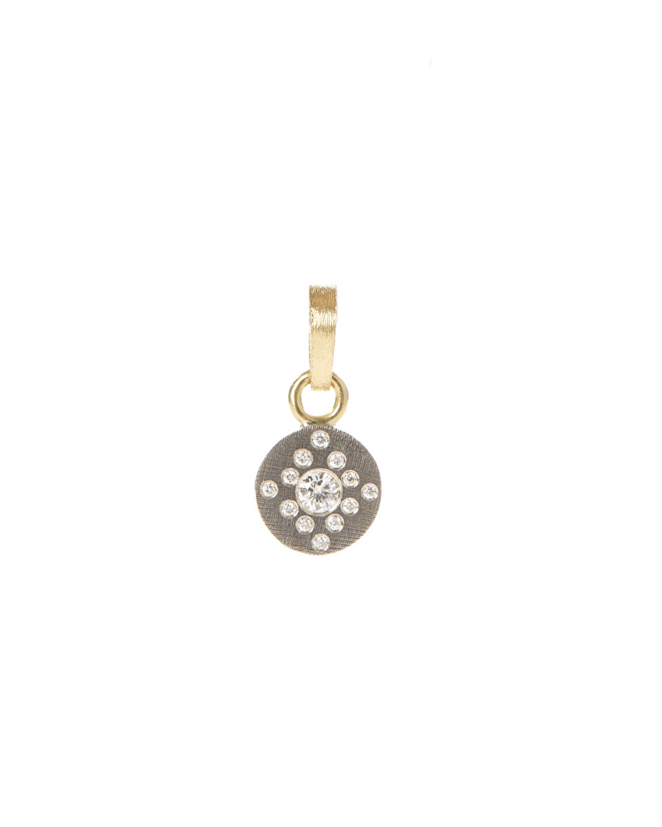 Etoile Small Pendant in Sterling Silver with Yellow Gold Bail-Jewelry-Rene Escobar-Mercantile Portland