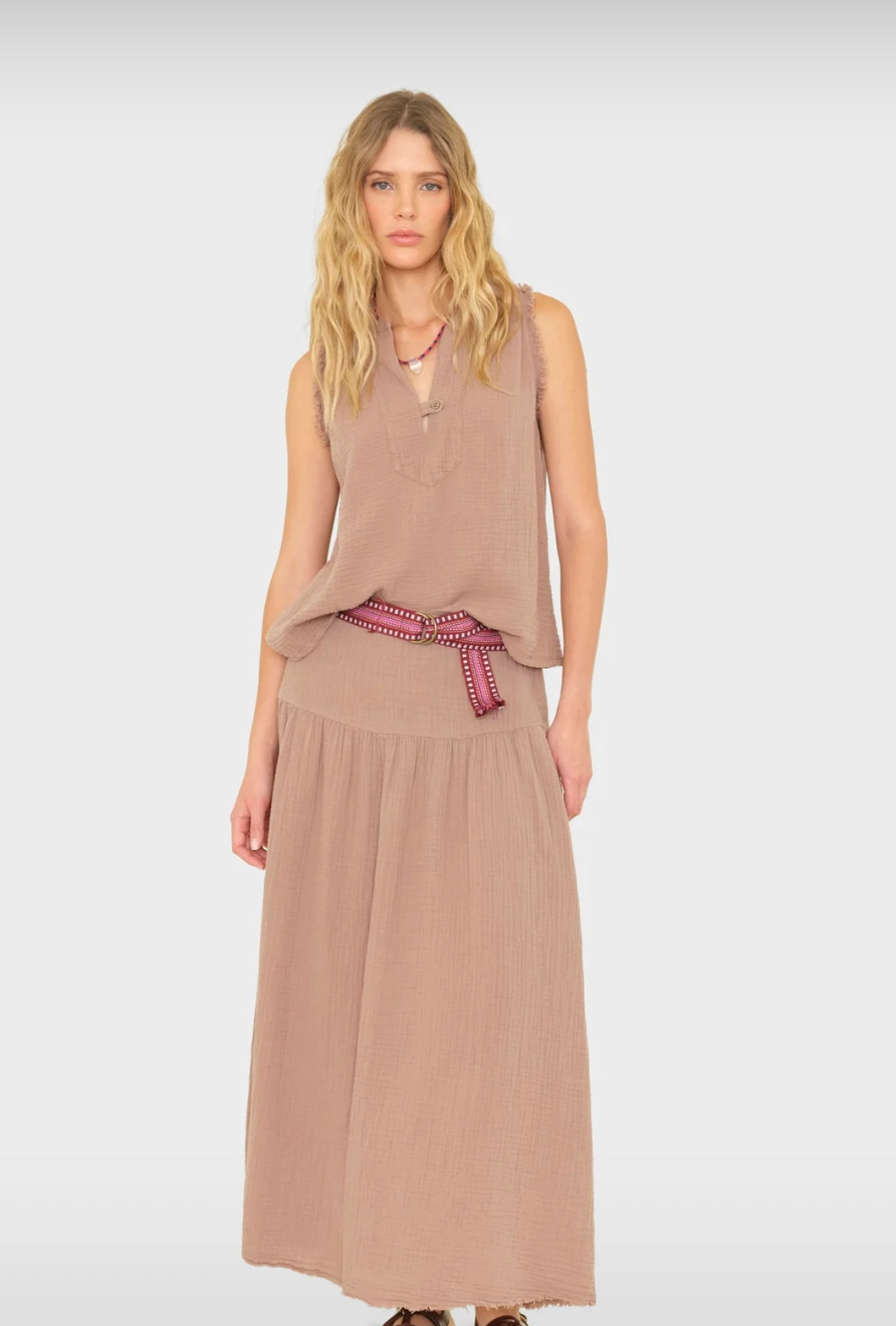 Evelyn Skirt-Clothing-Xirena-Ash Brown-XS-Mercantile Portland