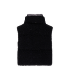Faux Astrakhan Vest-Outerwear-Herno-Black-36-Mercantile Portland