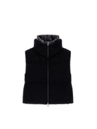 Faux Astrakhan Vest-Outerwear-Herno-Black-36-Mercantile Portland