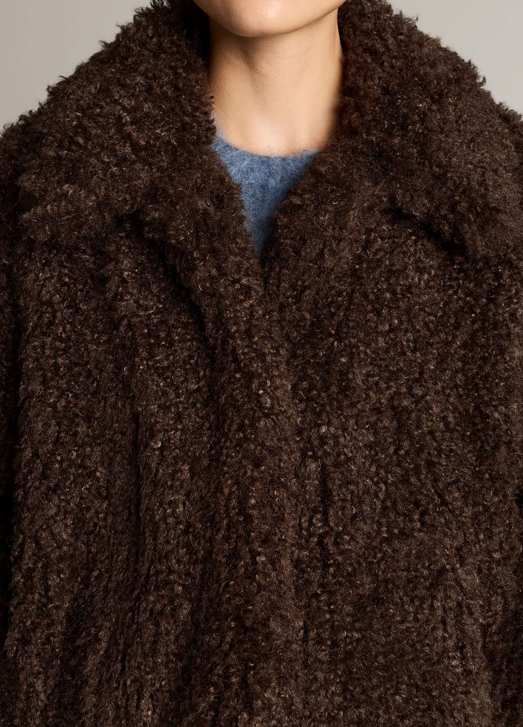 Faux Fur Cropped Jacket in Pinewood-Outerwear-Vince-Pinewood-XS-Mercantile Portland